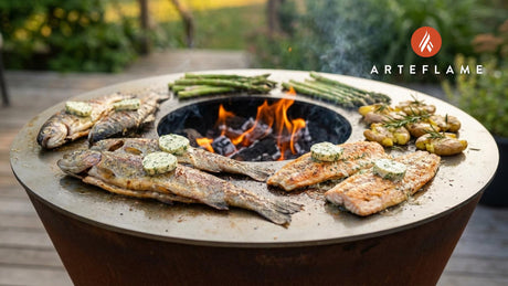 Crispy Grilled Wisconsin Trout with Garlic Herb Butter