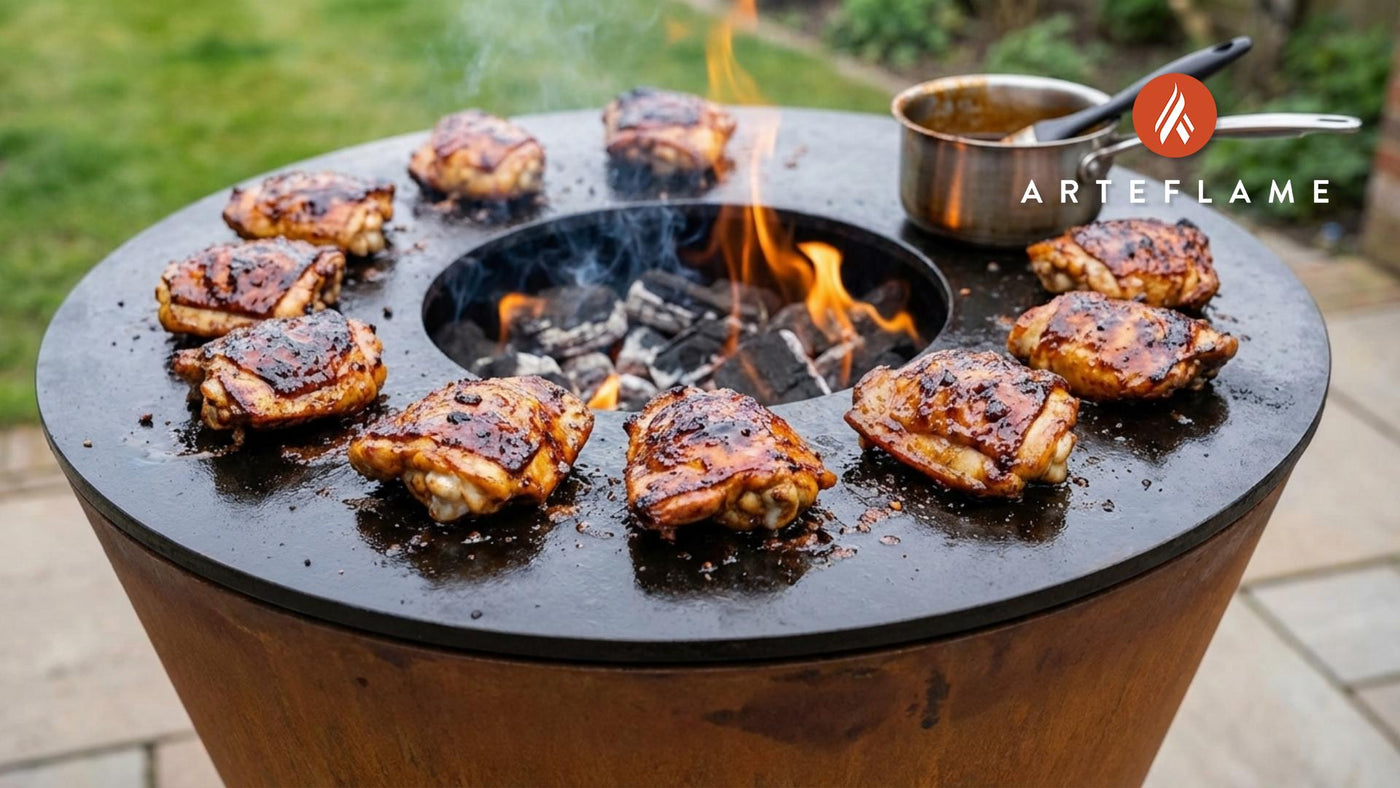 Nebraska Smoky BBQ Chicken Thighs on the Arteflame Grill