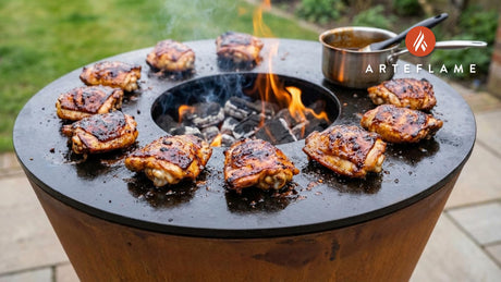 Nebraska Smoky BBQ Chicken Thighs on the Arteflame Grill