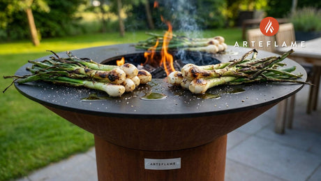 Albanian-Style Grilled Green Onions with Zesty Lemon Dressing