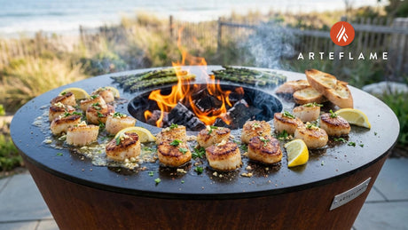 Golden Grilled Cape May Scallops Recipe for the Arteflame