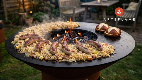 Authentic Austrian Smoked Bratwurst and Sauerkraut Recipe for the Arteflame Grill