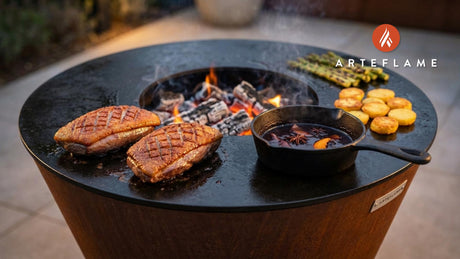 Smoked Perfection: Portuguese Wood-Grilled Duck Breast with Ruby Port Reduction