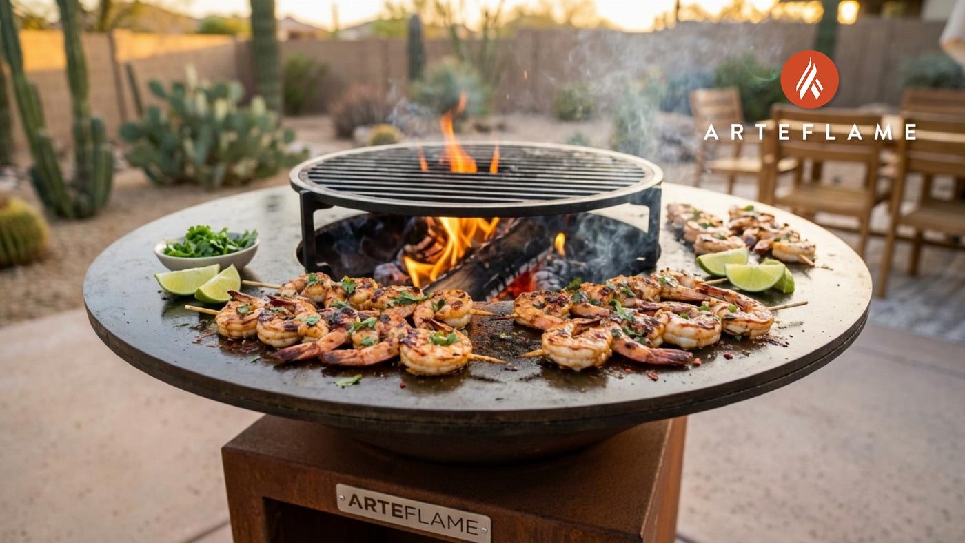 Smoky Arizona Chipotle Lime Shrimp Skewers Recipe | Arteflame Grill