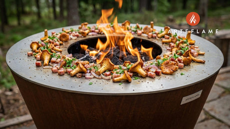 Smoky Norwegian Grilled Chanterelles with Crispy Pancetta
