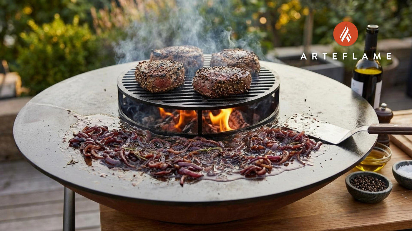 Swedish Grilled Peppercorn Steak with Savory Onion Marmalade