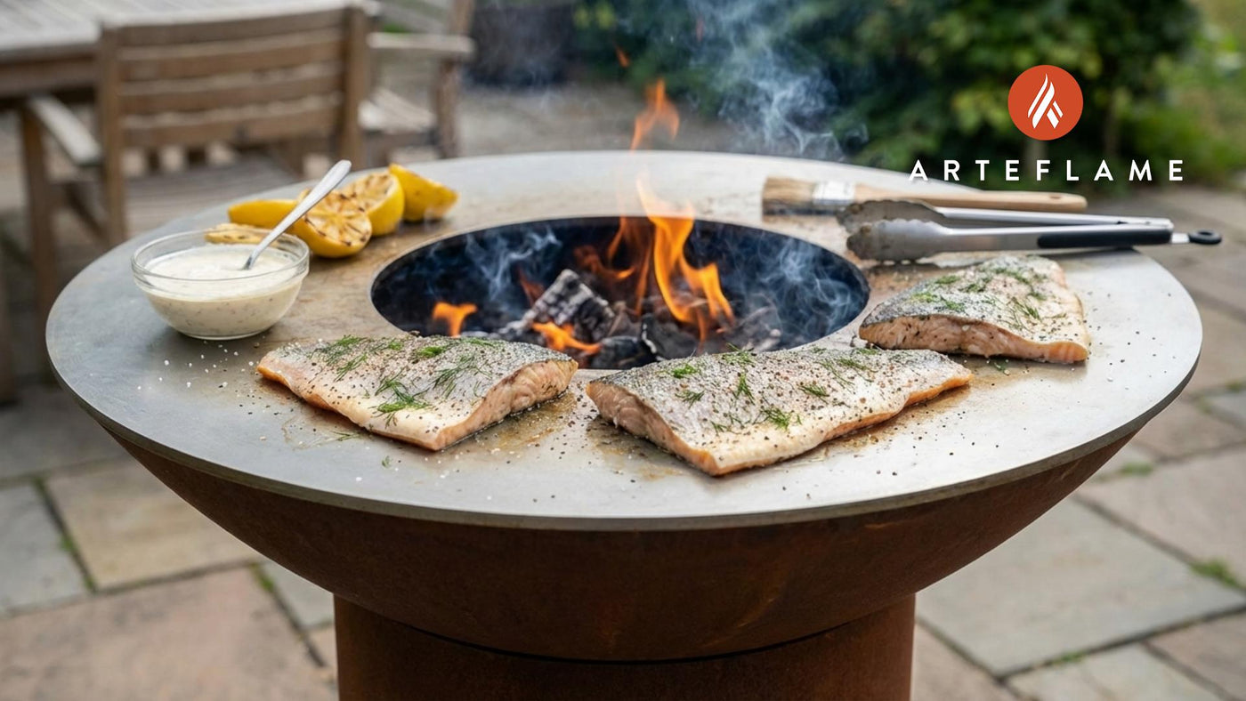 Smoky Grilled Arctic Char with Swedish Horseradish Cream