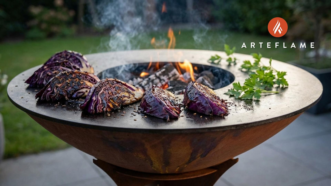 Smoky Grilled German Red Cabbage Wedges with Balsamic Glaze