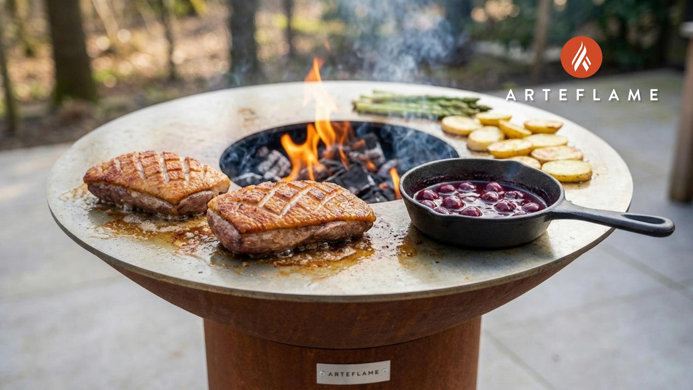 Delaware Grilled Duck Breast with Savory Cherry Reduction