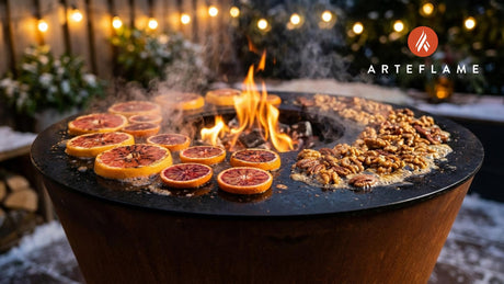 Smoky Danish Grilled Winter Citrus Salad with Honey Glazed Nuts