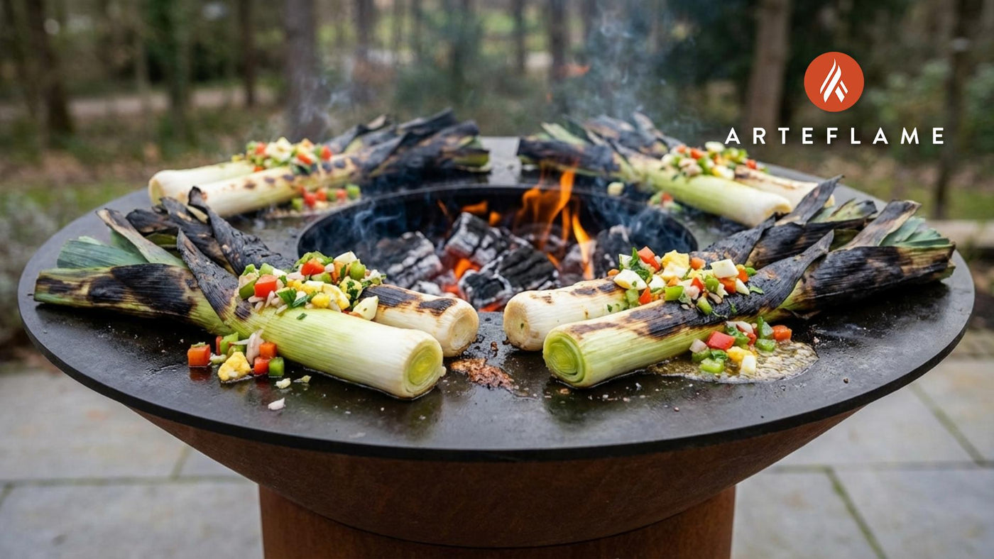 Smoky Portuguese Charred Leeks with Rustic Vinaigrette