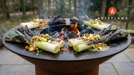 Smoky Portuguese Charred Leeks with Rustic Vinaigrette