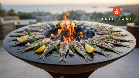 Authentic Albanian Whole Grilled Sardines with Lemon & Garlic