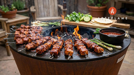 Authentic New Mexico Carne Adovada Skewers on the Arteflame Grill
