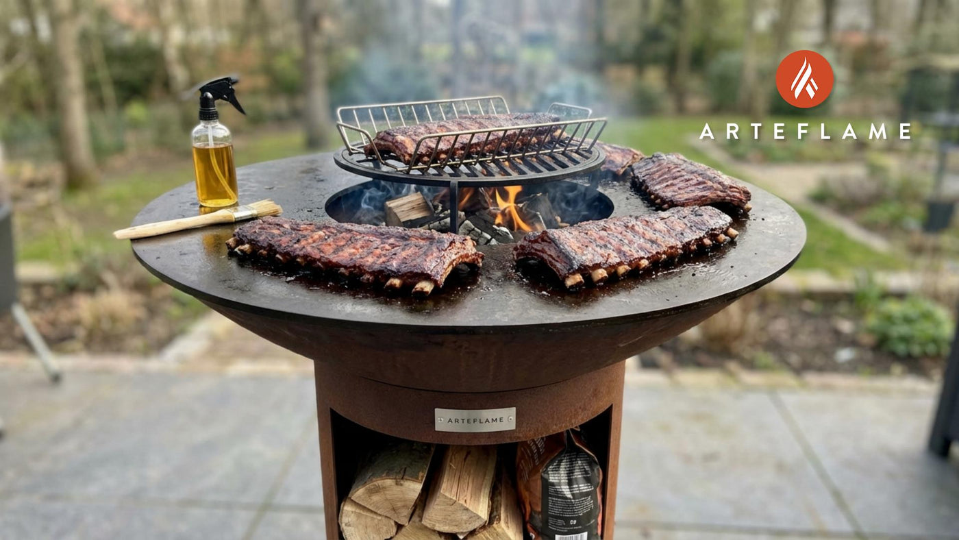 Smoked Oregon Applewood Pork Ribs Recipe for Arteflame Grill