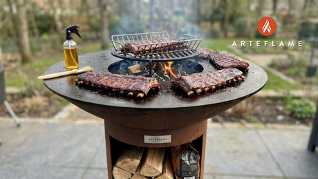 Smoked Oregon Applewood Pork Ribs Recipe for Arteflame Grill
