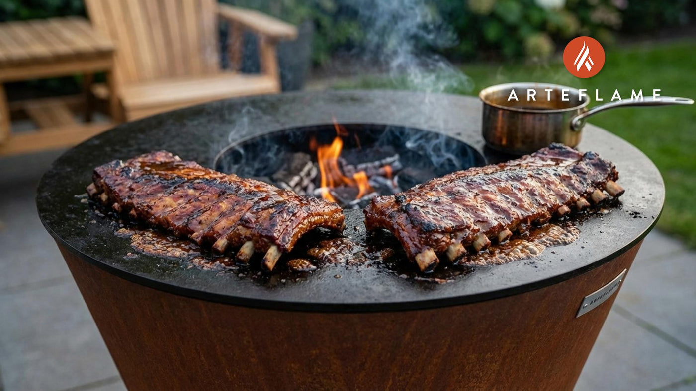 Smoky Kentucky Bourbon Brown Sugar Pork Ribs on the Arteflame Grill