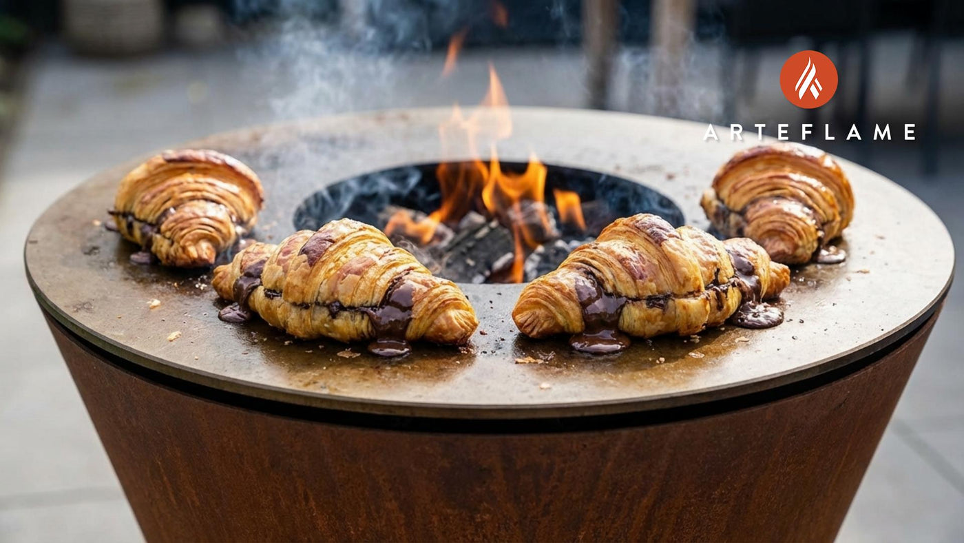 Indulgent Grilled Dutch Chocolate Stuffed Croissants Recipe