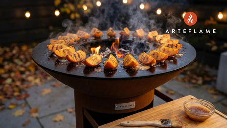 Japanese Grilled Persimmon Recipe with Honey Ginger Glaze