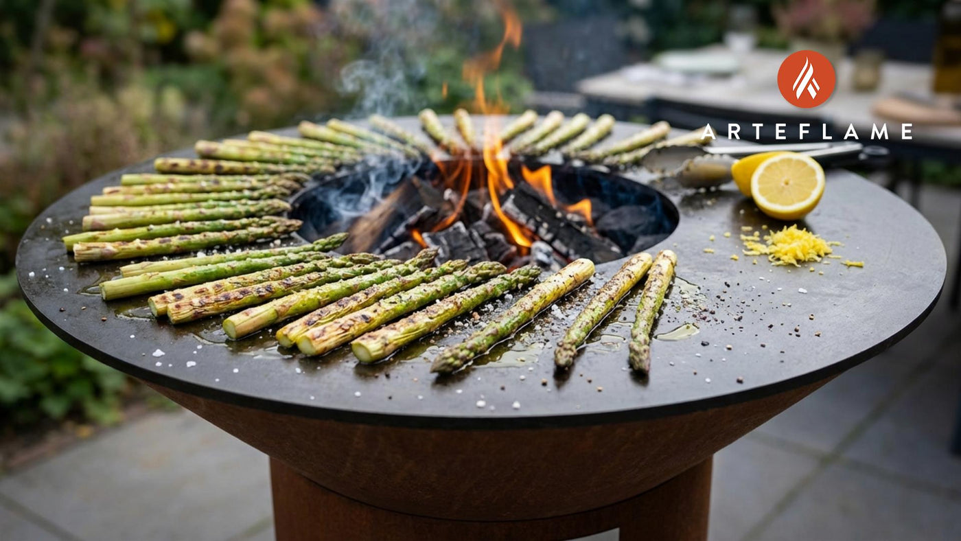 Perfectly Charred Grilled Asparagus with Lemon Zest | Arteflame Recipe