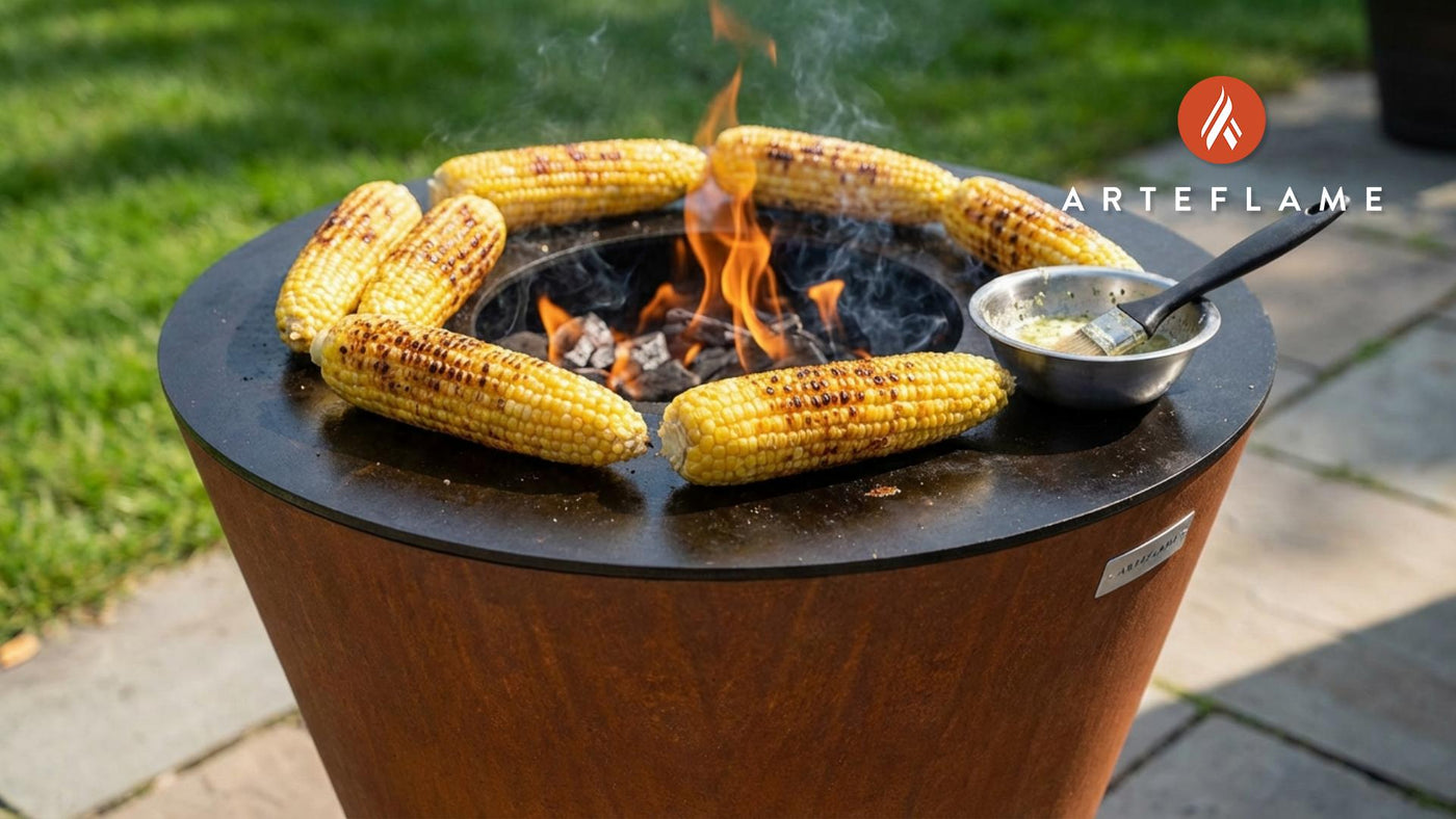 Grilled Rhode Island Corn with Garlic Herb Butter