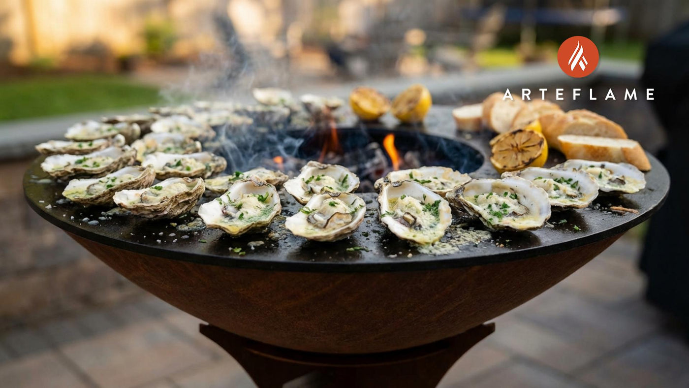 Virginia Style Grilled Chesapeake Bay Oysters with Garlic Herb Butter