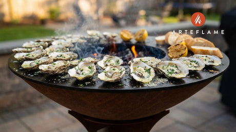 Virginia Style Grilled Chesapeake Bay Oysters with Garlic Herb Butter