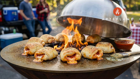 Authentic Pennsylvania Grilled Pepperoni Rolls on the Arteflame