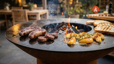 Savory Grilled Belgian Black Pudding with Caramelized Apples