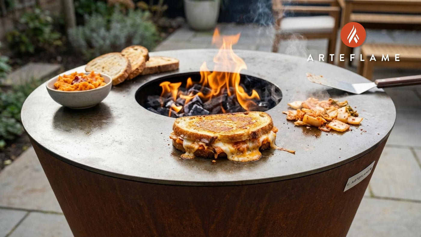 Grilled Korean Sweet Potato & Kimchi Grilled Cheese Recipe