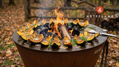 Smoky Maple-Glazed Grilled Acorn Squash Recipe for the Arteflame