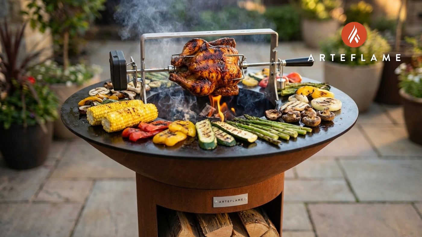 Smokehouse Maple Rotisserie Chicken on the Arteflame Grill