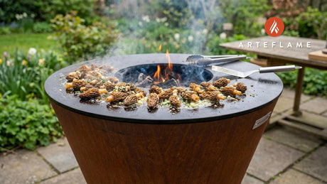 Grilled Nebraska Morel Mushrooms with Garlic Butter