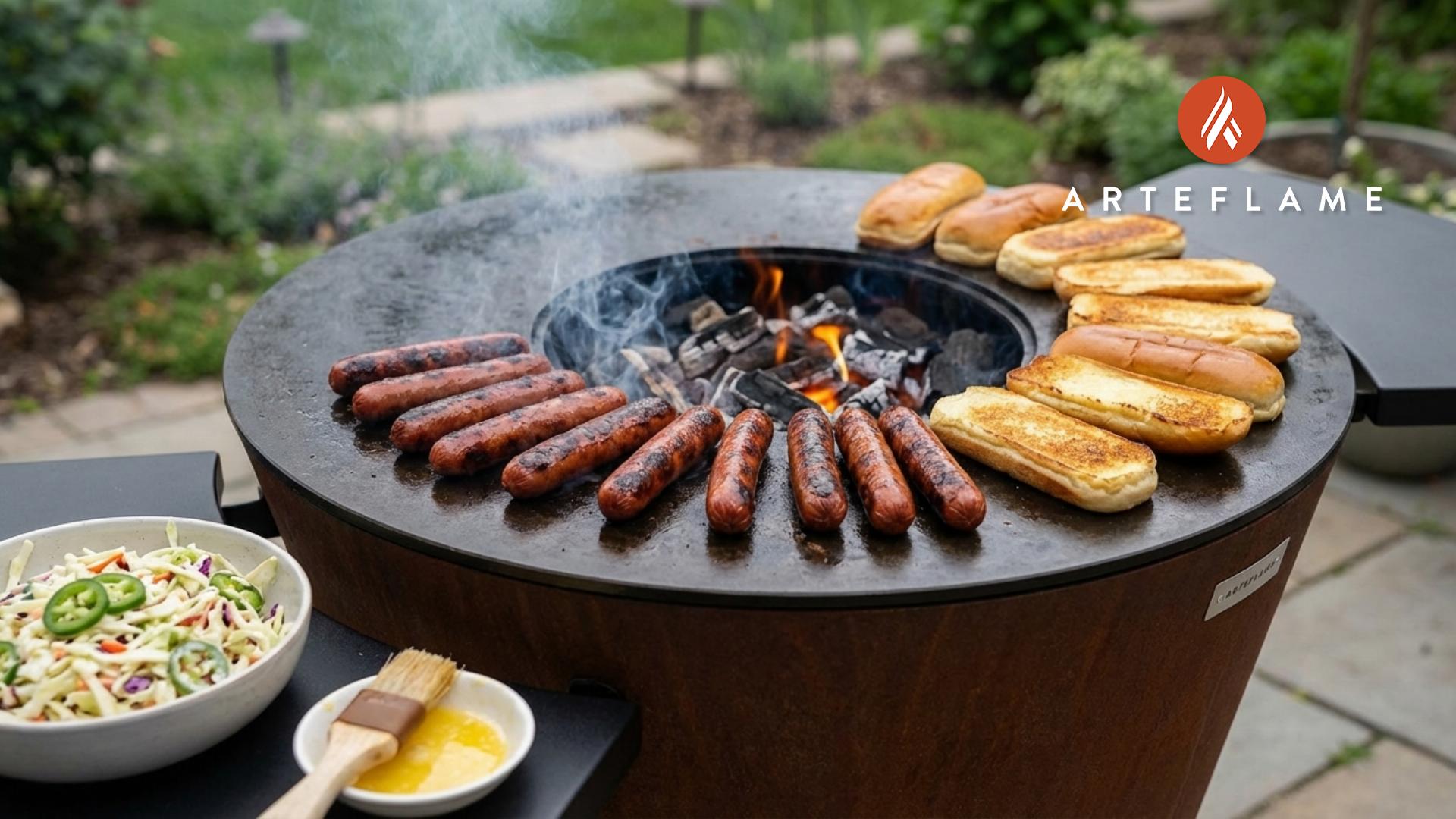 Arteflame BBQ-Glazed Hot Dogs with Spicy Slaw Recipe – Arteflame
