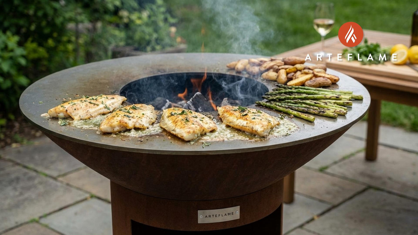 Perfectly Grilled Delaware Flounder with Garlic Herb Butter