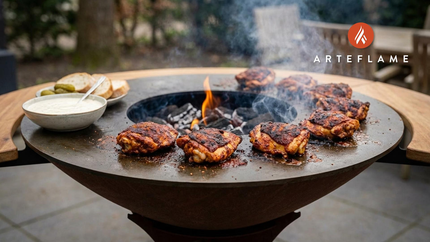 Alabama Hot Chicken Thighs with Tangy White Sauce