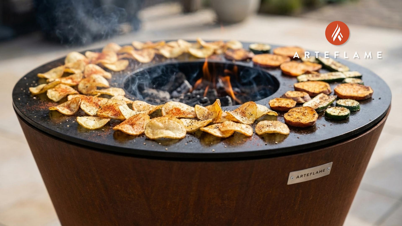 No-Salt, Low-Salt Potato Chips on the Arteflame Grill