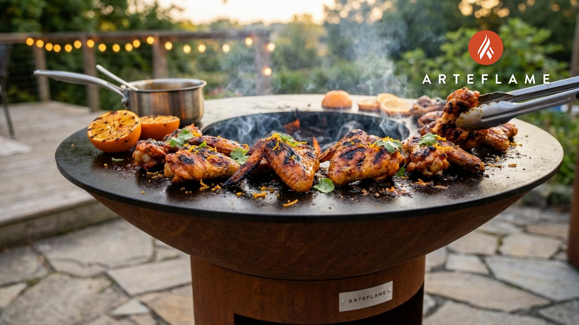 Grilled Chicken Wings: Spicy Orange Glaze | Arteflame