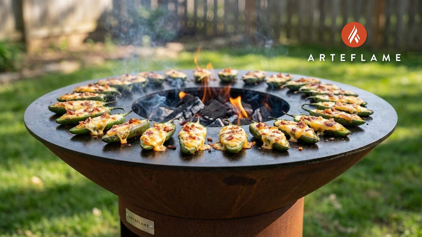 Grilled Kentucky Beer Cheese Stuffed Jalapeños