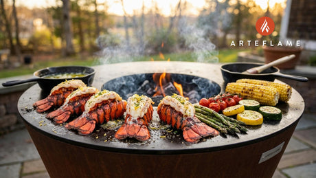 Authentic Rhode Island Style Grilled Lobster Tails on the Arteflame