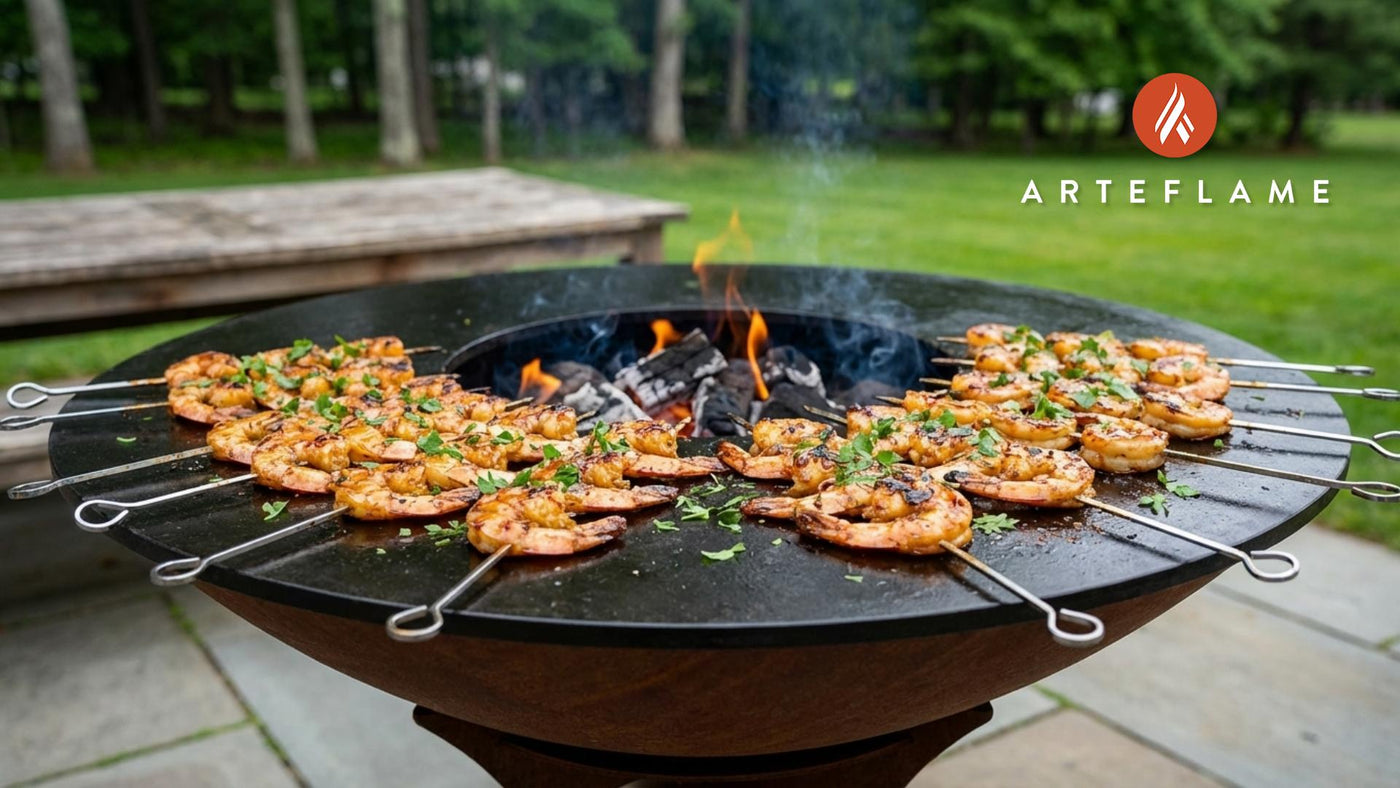 New Hampshire Maple Garlic Grilled Shrimp Skewers Recipe