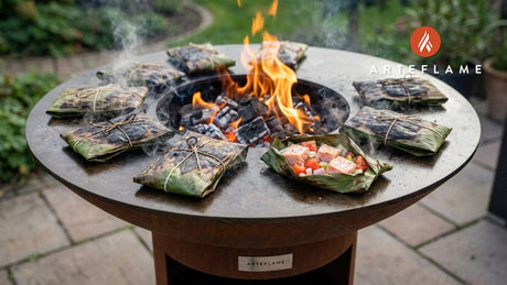 Grilled Hawaiian Lomi Lomi Salmon in Ti Leaves Recipe