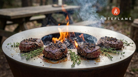 Grilled Swiss Venison Steaks with Aromatic Juniper Crust