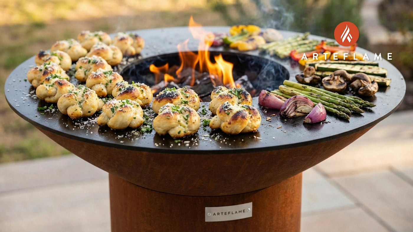 Authentic New York Grilled Garlic Knots on the Arteflame