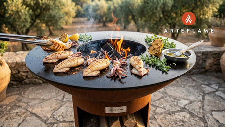 Authentic Greek Grilled Calamari Recipe on the Arteflame