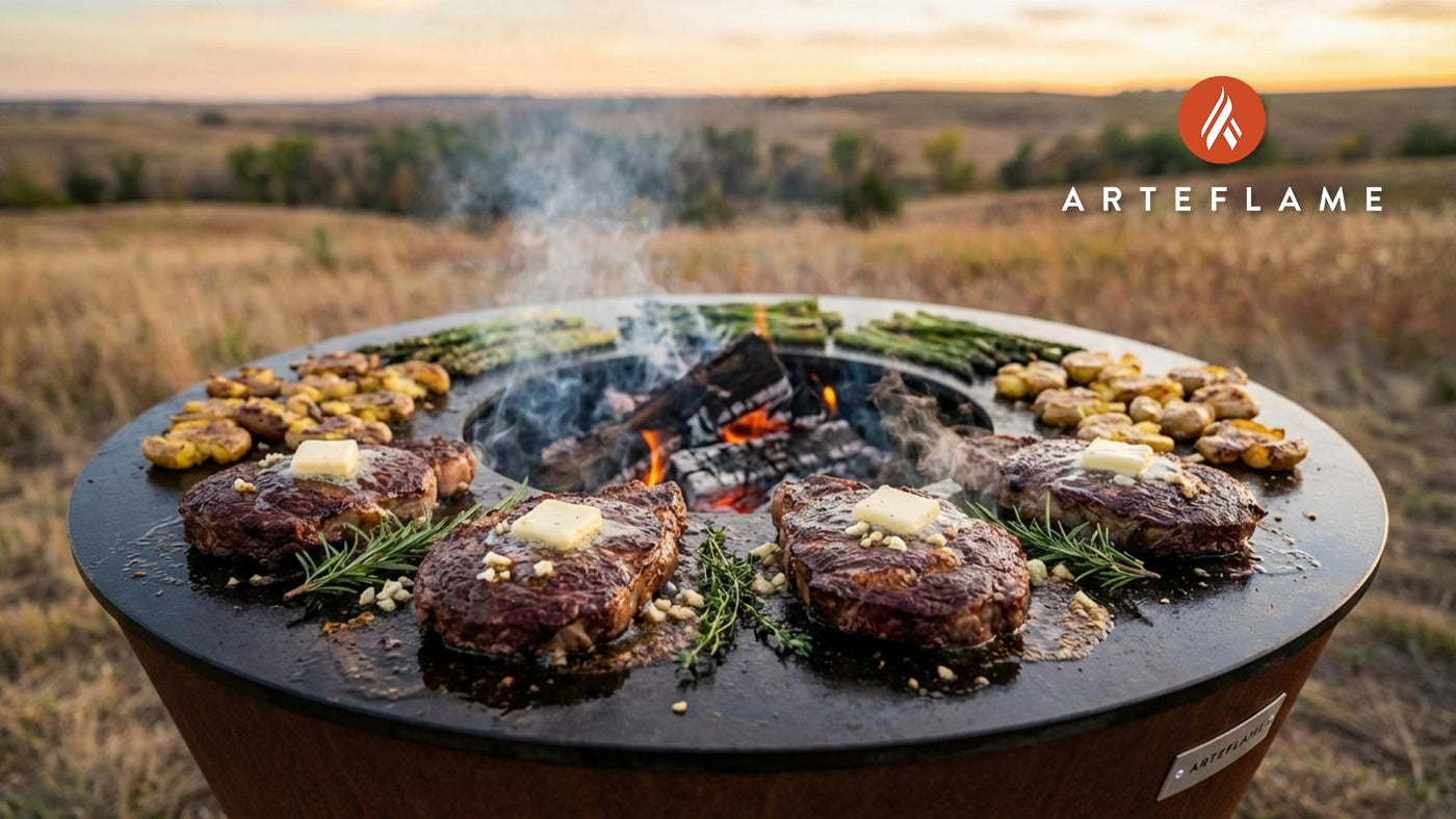 South Dakota Style Grilled Elk Steaks on the Arteflame