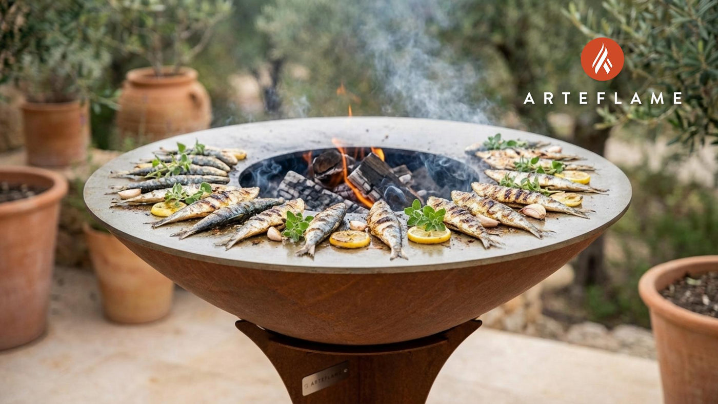 Authentic Greek Grilled Sardines with Lemon and Oregano