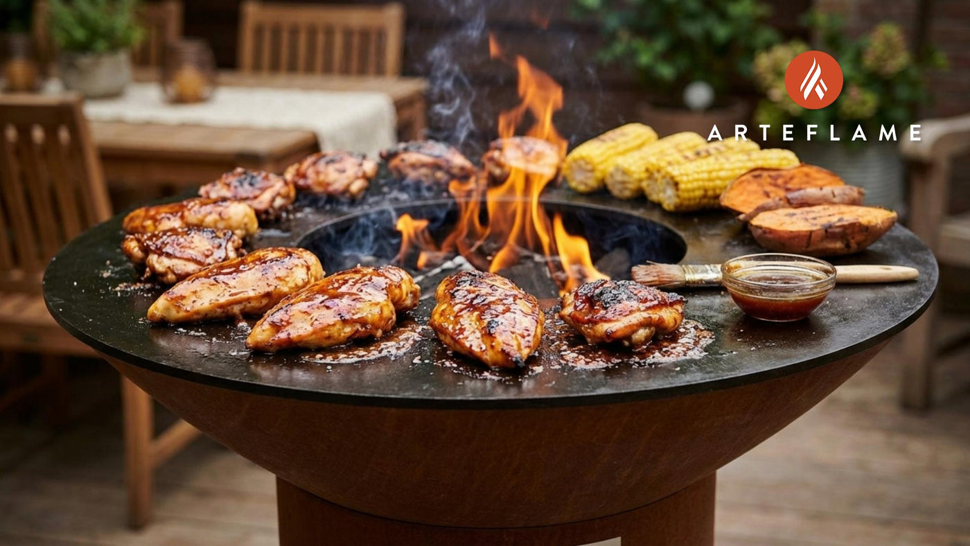 Grilled Maple Bourbon BBQ Chicken on the Arteflame