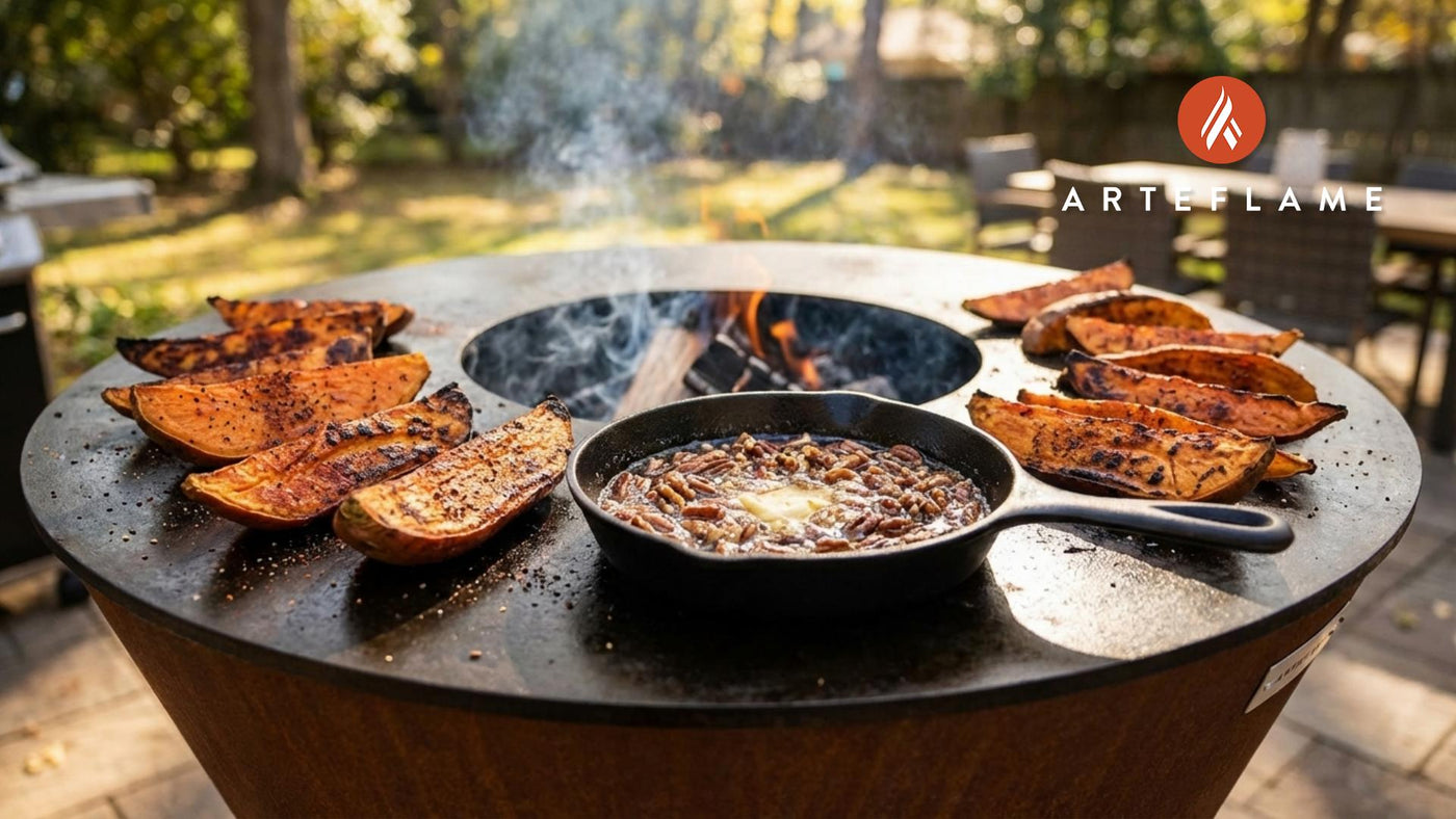 Georgia-Style Grilled Sweet Potatoes with Maple-Pecan Glaze