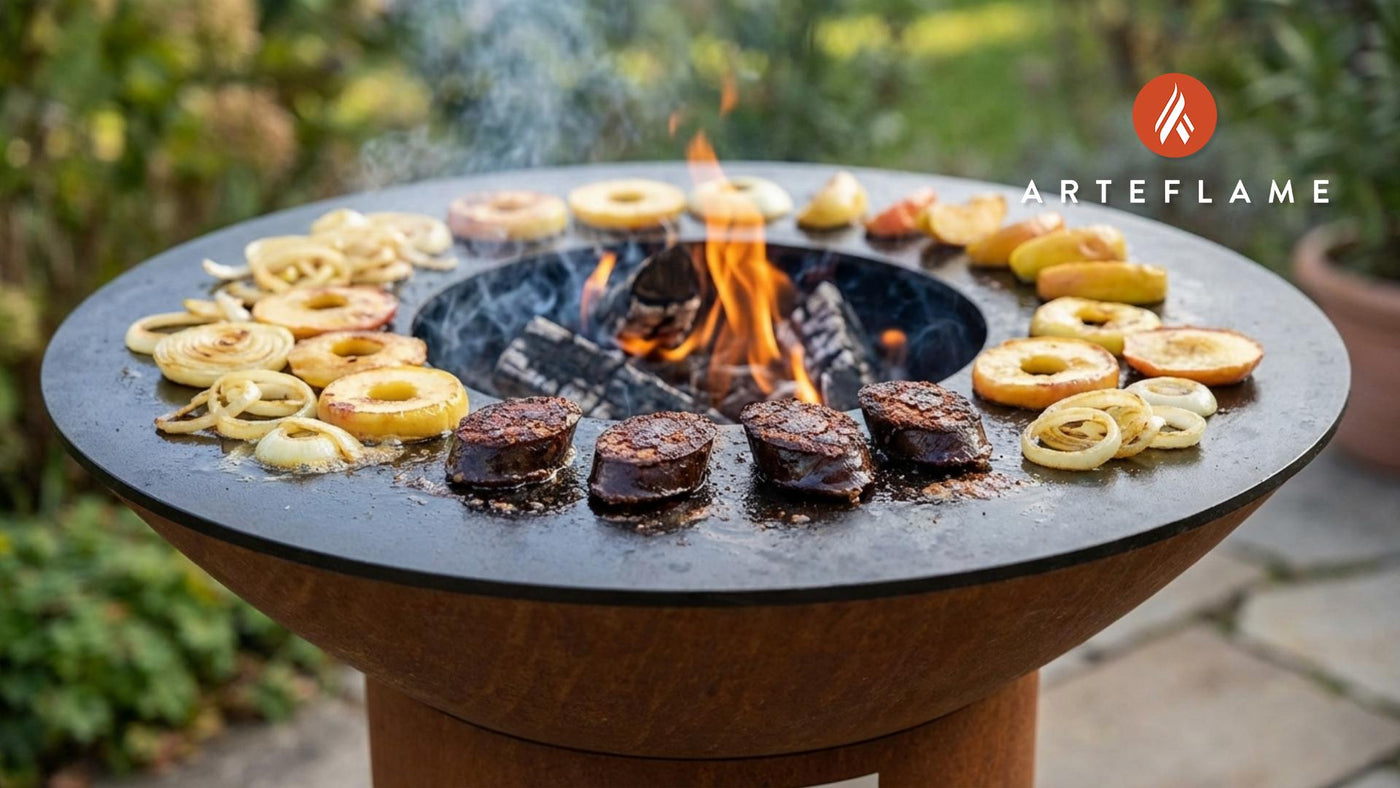 Authentic Austrian Grilled Black Pudding with Caramelized Apples